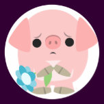 "I am sorry" Cute Cartoon Piglet Sticker