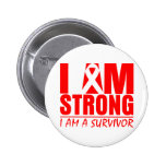 I am Strong - I am a Survivor - Aplastic Anemia buttons
