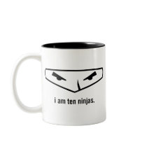 i am ten ninjas mug