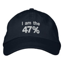 I am the 47% Embroidered Hat