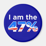 I am the 47% Obama Logo Magnet
