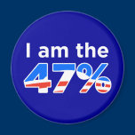 I am the 47% Obama Logo Magnet magnets