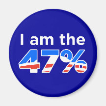 I am the 47% Obama Logo Magnet