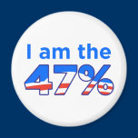 I am the 47% Obama Logo Magnet magnets