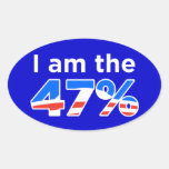 I Am the 47% Obama Logo Sticker