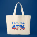 I am the 47% Obama Tote Bag bags