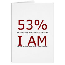 I am the 53% greeting card