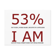 I am the 53% postcard