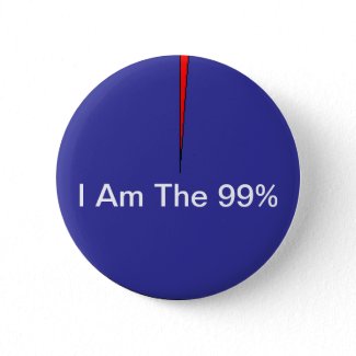 I Am The 99% Button button