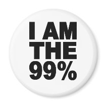 I am the 99% (Occupy Wall St) Fridge Magnets