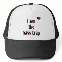 I Am The Bass Trap on White hats by audiocloth I Am The Bass Trap on White hats