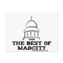 I AM THE BEST OF MADCITY postcards