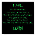 I AM..., the Bread of Life..., the Light of the... posters