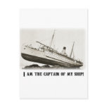 I am the Captain of my Ship Postcard