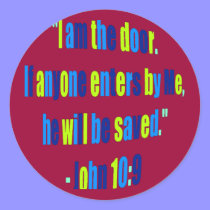 I Am the Door Stickers