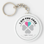 I AM THE FACE Pink and Blue Keychain