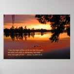 "I am the Light of the World" Scripture Poster