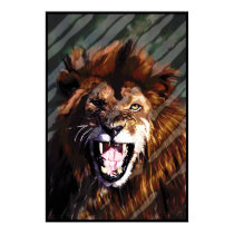 I am the  Lion(digital painting) posters