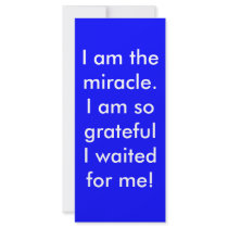 I am the miracle. rack cards by Sobriety I am the miracle. rack cards