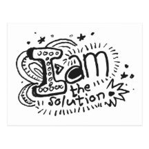 I Am The Solution 1 Postcards