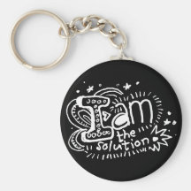 I Am The Solution 2 Keychains