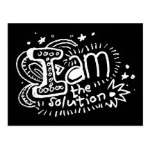 I Am The Solution 2 Postcard