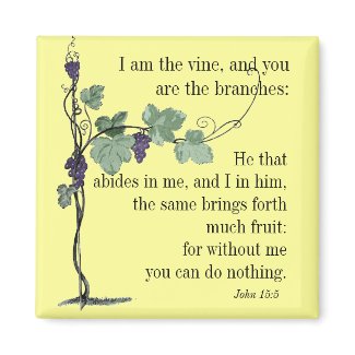 I am the Vine John 15:5 Bible Verse MAGNET magnet