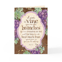 I Am the Vine Scripture Blessing Greeting Card