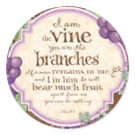 I Am the Vine Scripture Stickers