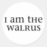 I am the Walrus Round Sticker