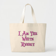 I Am The White Rabbit: Follow Me Canvas Bag