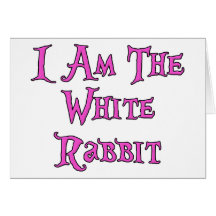 I Am The White Rabbit: Follow Me Card