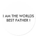 I AM THE WORLDS BEST FATHER ! stickers by GILTEE I AM THE WORLDS BEST FATHER ! stickers