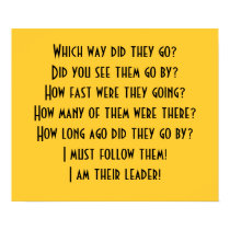 I am their leader! Poster posters