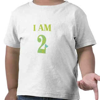 I AM TWO Birthday T-Shirt zazzle_shirt