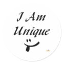 I Am Unique Tongue Smile stickers by sayingsentral I Am Unique Tongue Smile stickers