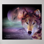 I Am Wolf Art Poster/Print