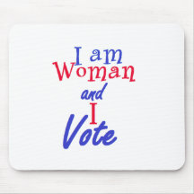 I AM WOMAN MOUSE PAD