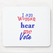 I AM WOMAN MOUSE PADS