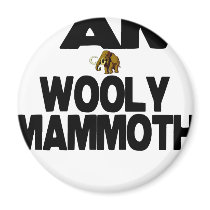 I Am Wooly Mammoth Fridge Magnets