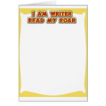 I am writer! greeting card