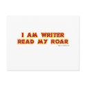I an writer read my roar! postcards