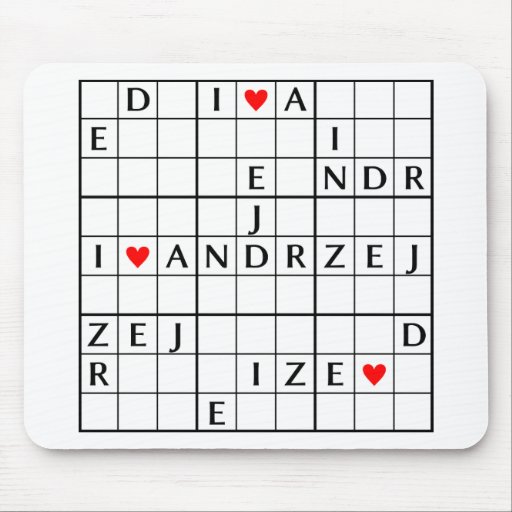 I♥ANDRZEJ MOUSE PAD