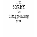 I apologize