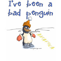 I've been a bad penguin whitepng (1) t-shirts by ironydesign I've been a bad penguin whitepng (1) t-shirts
