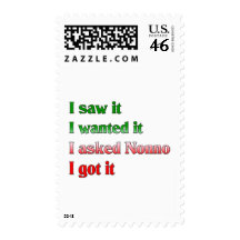 I Asked Nonno Postage Stamp
