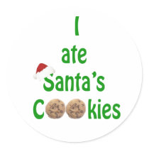 I ate Santa's Cookies Sticker