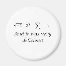 I ate some pie math shirt refrigerator magnets