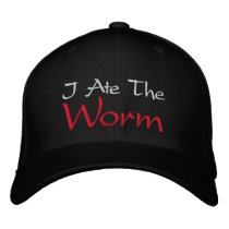 I Ate The Worm Embroidered Cap embroidered hats