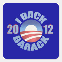 I Back Barack 2012 Stickers